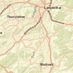 Langenthal Street Map
