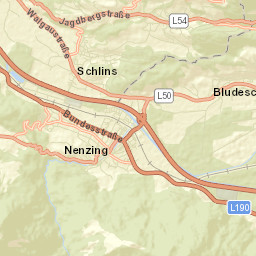 Schnifis Street Map