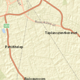 Táplánszentkereszt Street Map