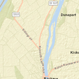 Ráckeve Street Map
