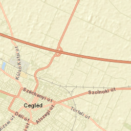 Ceglédi Járás Street Map