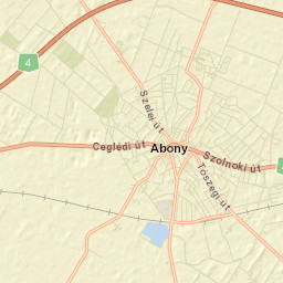 Abony Street Map