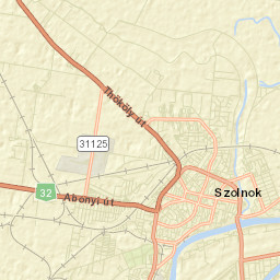 Szolnok Street Map