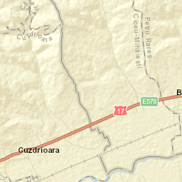 Comuna Cuzdrioara Street Map