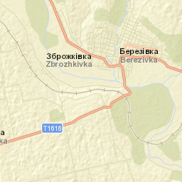 Berezivka Street Map