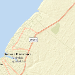 Velyka Lepetykha Street Map