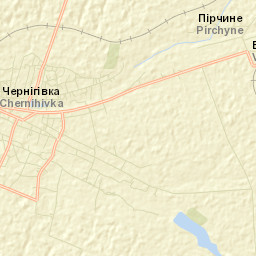 Chernihivka Raion Street Map