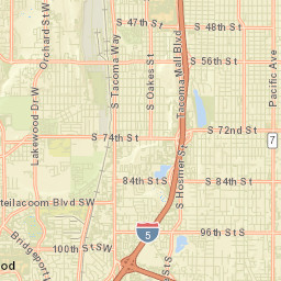 7004 South Alaska Street Tacoma Street Map