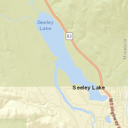 Seeley Lake Street Map