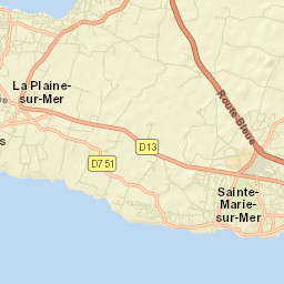 La Plaine-sur-Mer Street Map