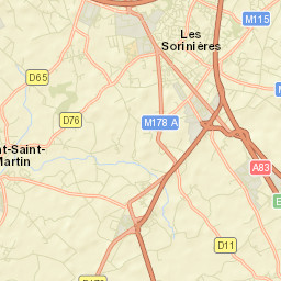 Les Sorinières Street Map