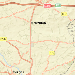 Mouzillon Street Map