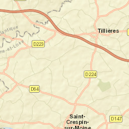Tillières Street Map