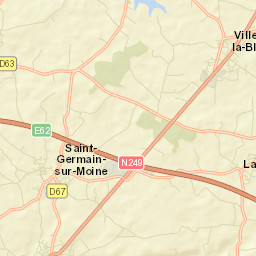 Saint-Germain-sur-Moine Street Map