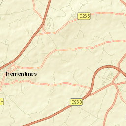 Trémentines Street Map