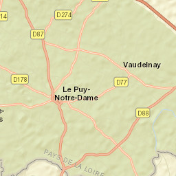 Vaudelnay Street Map