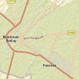Montreuil-Bellay Street Map