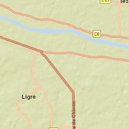 Ligré Street Map