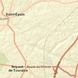 Saint-Épain Street Map