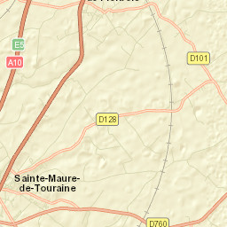 Sainte-Maure-de-Touraine Street Map