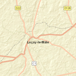Luçay-le-Mâle Street Map