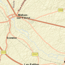 Mehun-sur-Yèvre Street Map