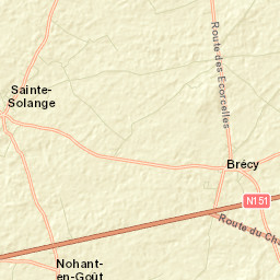 Sainte-Solange Street Map