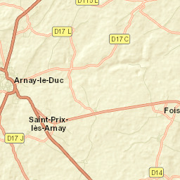 Arnay-le-Duc Street Map