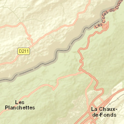 La Chaux-de-Fonds District Street Map