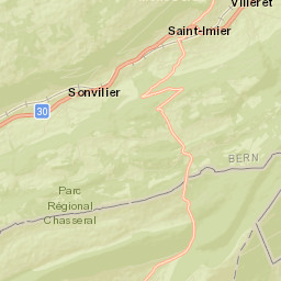 Saint-Imier Street Map