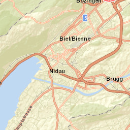 Brügg Street Map