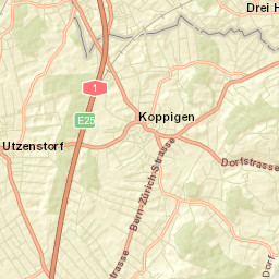 Koppigen Street Map