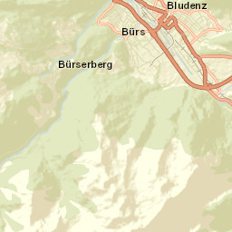 Politischer Bezirk Bludenz Street Map