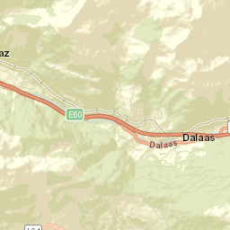 Dalaas Street Map