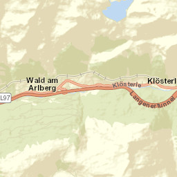 Klösterle Street Map
