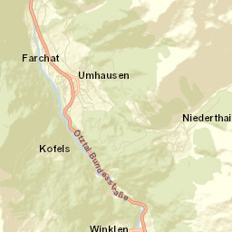 Umhausen Street Map
