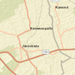 Jánosháza Street Map
