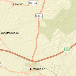 Devecser Street Map