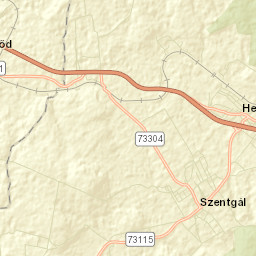 Herend Street Map