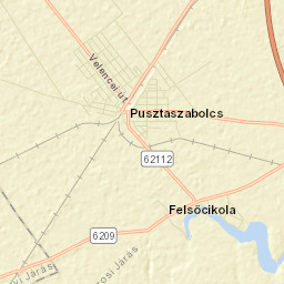 Pusztaszabolcs Street Map
