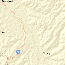 Comuna Brusturi Street Map