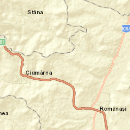 Comuna Românaşi Street Map
