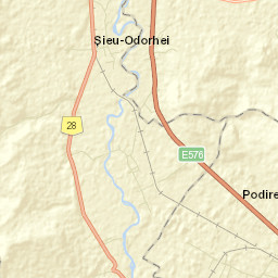 Comuna Şieu-Odorhei Street Map