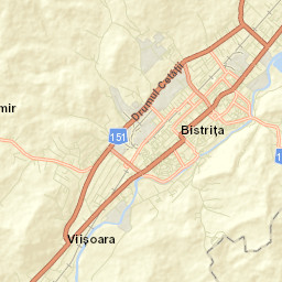 Municipiul Bistriţa Street Map