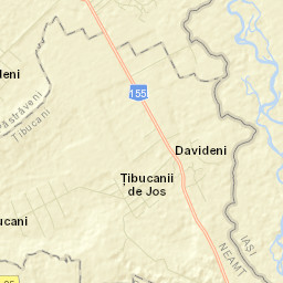 Comuna Păstrăveni Street Map