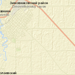 Zimovniki Street Map