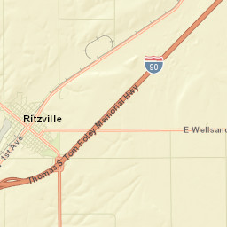 Ritzville Street Map