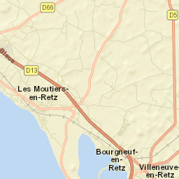 Bourgneuf-en-Retz Street Map