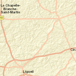 Ligueil Street Map
