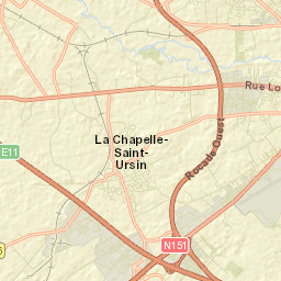La Chapelle-Saint-Ursin Street Map